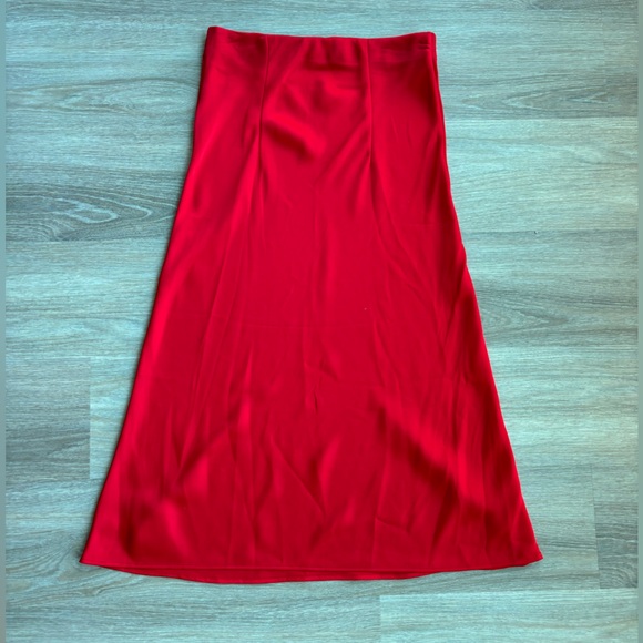 Sanctuary Red Slip Midi Skirt. Size S. - Picture 6 of 6